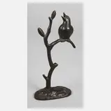 Roland Paris, Vogel auf Ast, Bronze