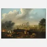 Franz Paul Findenigg, Schlacht bei Zenta, Öl auf Leinwand