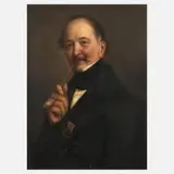 Wilhelm Dürr der Ältere, Pfeifenraucher, 1849, Öl auf Leinwand