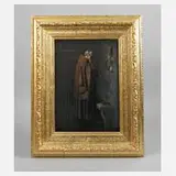 Charles Van Meer, Andächtiger Mönch, Öl auf Leinwand