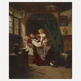 Hermann Sondermann, Mutterglück, 1878, Öl auf Holztafel