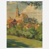 Rolf Friedmann, Sankt Marien in Kamenz, 1919, Öl auf Leinwand