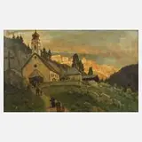 "Tirol: Alte Häuser" by Julius von Kaan-Albest, Öl auf Leinwand, sold Feb 2024