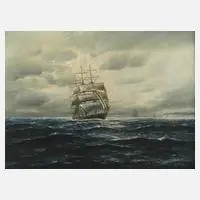 E. Krilling, Segelschiff auf See