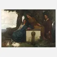 Franz Lippisch, "Altrömische Idylle ...", Öl auf Leinwand