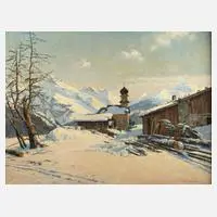 Max Märtens, "Im Lechtal", Öl auf Leinwand