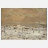 Gerhard Morgenstjerne Munthe, Winterlandschaft, Öl auf Leinwand