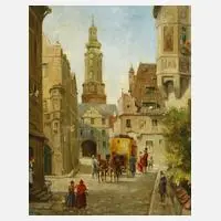 Walter Tätrow, "Hochzeitsreise", Öl auf Leinwand