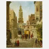 Walter Tätrow, "Hochzeitsreise", Öl auf Leinwand