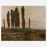 Wolfgang Vogt-Vilseck, Abendstimmung, Öl auf Leinwand