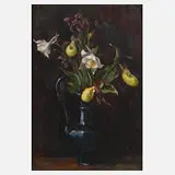 Virginie Waltenberger, Orchideenstillleben, 1929, Öl auf Sperrholz