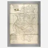 Johann Anton Pfaundler, "Das Land am Vorarlberg", Kupferstich auf Papier und auf Leinen kaschiert