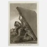 Francisco José de Goya, "Y aun no se van!", Radierung