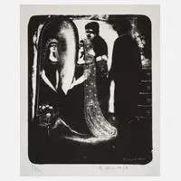 Albert Ebert, "Die Braut", 1968, Lithographie