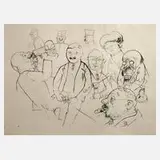 George Grosz, „Stammtischstudien“, Offsetdruck