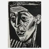 "Ellen" by Prof. Karl Hubbuch, Holzschnitt, sold Feb 2024