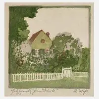 Helene Maß, Holzschnitt, Farbholzschnitt