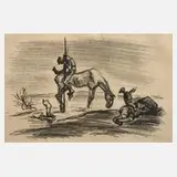Max Slevogt, „Don Quixote”, Radierung