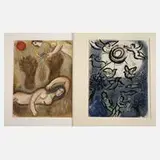 Marc Chagall, Zwei Lithographien zur Bibel, Farblithographien