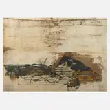Johnny Friedlaender, "Paysage jaune", Farbradierung auf Bütten