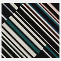 Prof. Günter Fruhtrunk, Geometrische Komposition, Farbserigraphie auf leichtem Karton
