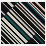 Prof. Günter Fruhtrunk, Geometrische Komposition, Farbserigraphie auf leichtem Karton