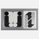 Kaspar Thomas Lenk, Zwei Graphiken, Serigraphien auf leichtem Karton