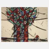 "Baum der Erkenntnis" by Alfred Traugott Mörstedt, aquarellierte, sold Feb 2024