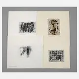 Alfred Traugott Mörstedt, Vier Graphiken, Radierungen