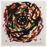 A. R. Penck, Blatt aus der Kopenhagen-Suite I, Farblithographie auf Velin