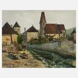 Baumgartner, Weißenkirchen an der Donau, Aquarell auf leichtem Karton