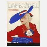 Irena von Rügen, Deckblattentwurf "Das Modell", Aquarell auf leichtem Karton