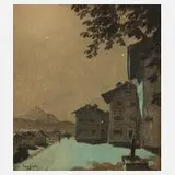 Attillio Sacchetto, "Mondnacht", Kreiden auf Papier