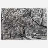 Garabed A. Momdjian, An der Seine in Paris, Mischtechnik