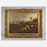 Ludwig Albrecht Schuster, Schlacht bei Fulda 1762, Öl auf Leinwand