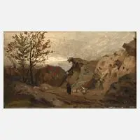 Oskar Seidel, Auf dem Heimweg, Öl auf leinenkaschierter Pappe