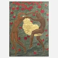 Walther Gasch, "Traumsehnsucht", 1914, Gouache auf Karton