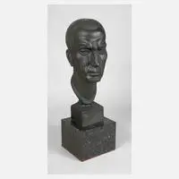 Franz Gelb, Büste Selbstbildnis, 1925, Bronze