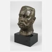 Friedrich Bagdons, Büste Paul von Hindenburg, 1927, Bronze