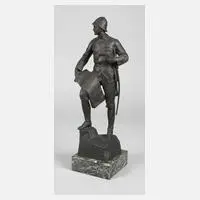 Johannes Götz, Miniatur des Hermann von Wissmann, Bronze