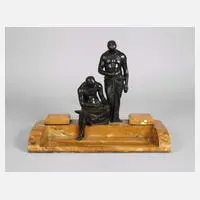 Gerhard Schliepstein, figürliches Schreibset, Bronze
