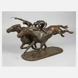 Albert Hinrich Hussman, auf der Ziellinie, Bronze