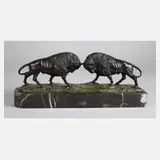 Andree, kämpfende Bisons, Bronze