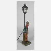 Roland Paris, figürliche Tischlampe, 1894