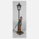 Roland Paris, figürliche Tischlampe, 1894