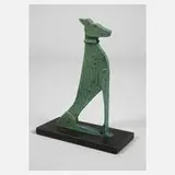 Paul Wunderlich, kleiner sitzender Hund, Bronze