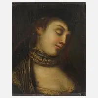 Pietro Rotari, Schlafende Schönheit, Öl auf Leinwand