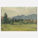 Arne Berger, Vorgebirgslandschaft, 1945, Öl auf Leinwand