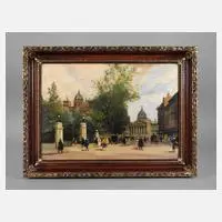 Antal Berkes, "Panthéon", Öl auf Leinwand