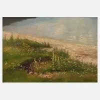 Ludwig Correggio, Landschaftsstudie, Öl auf Karton